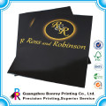 Logo gold stamping a4 office soft cover file folder